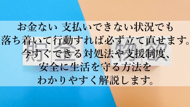 お金ない！支払いできない時の対処法とは？今すぐ安心して実践できる方法とは？