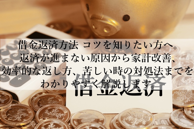 借金返済方法のコツで完済を早める！今日から変わる返済習慣とは？