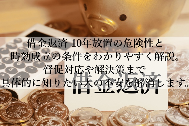 借金返済を10年放置した末路とは？時効の仕組みと対処法とは？