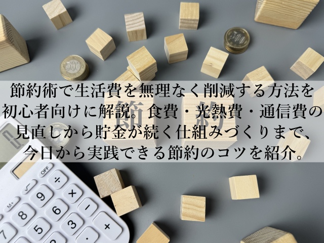節約術で毎月の支出を抑える！無理なく続くお金の守り方とは？